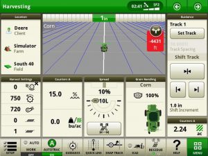 An exposed tractor system computer screen that leaves researchers worried about food hacking