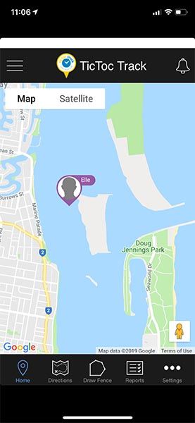Kids' watch security researchers changed a phone map so it shows the child in the ocean.