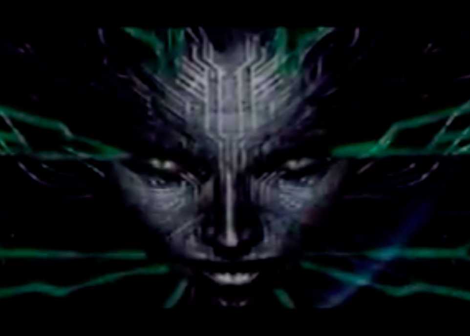 An image of the evil character "Shodan" in the video game System Shock