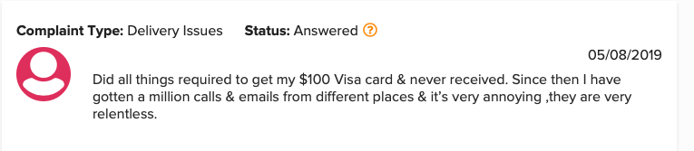 Complaint about Reward Zone, a company connected to Start A Career Today