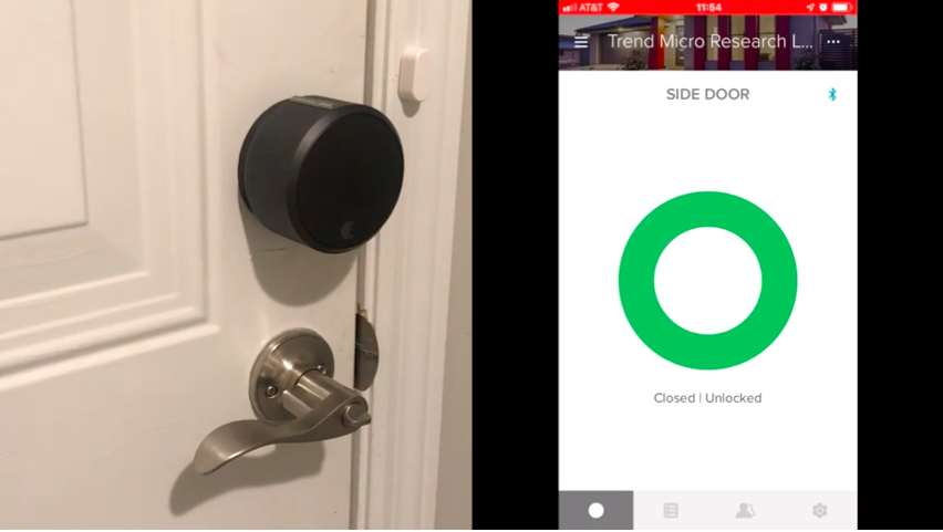 Smart home security smart lock